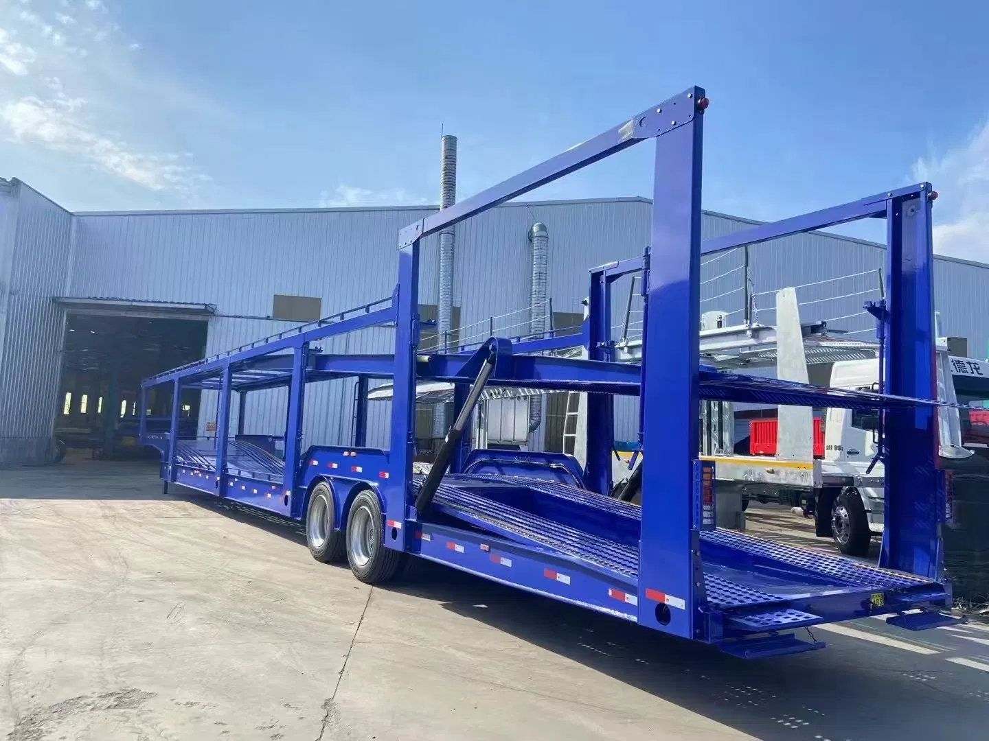 2/3axles 8/10/12 Cars Transport Tractor Semi Towing Double Deck Car Carrier Trailer