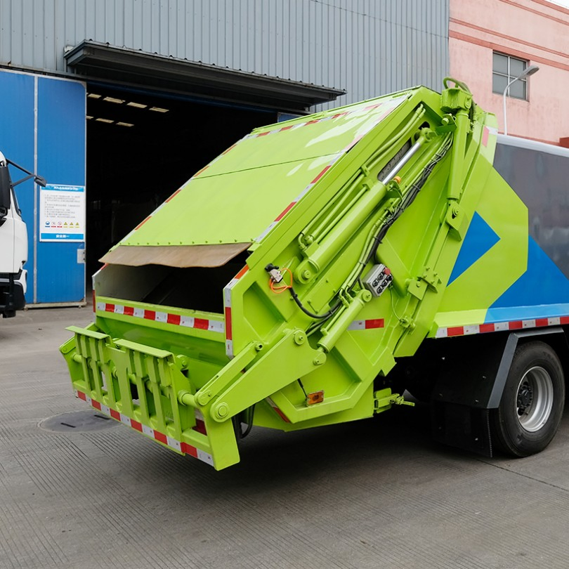 skd 5ton container shacman howo compressed compactor special purpose vehicle kitchen electric used garbage truck
