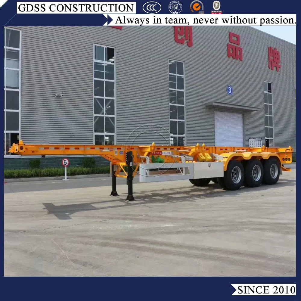 Transport Wood Heavy Duty Three Axles Container Chassis Logging Semi Trailer