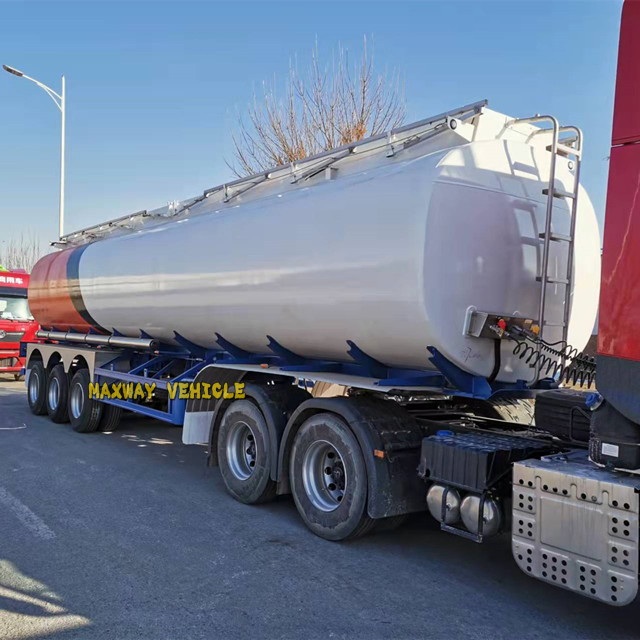 3 Axle 45000/50000L Fuel Oil Petrol Tanker Semi Truck Tractor Trailers for Sale