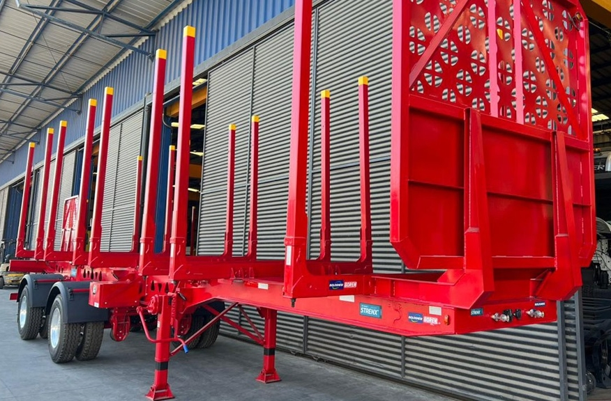 3 Axles Skeleton Trailer Standard Log Wood Timber Logging Truck Semi Trailer