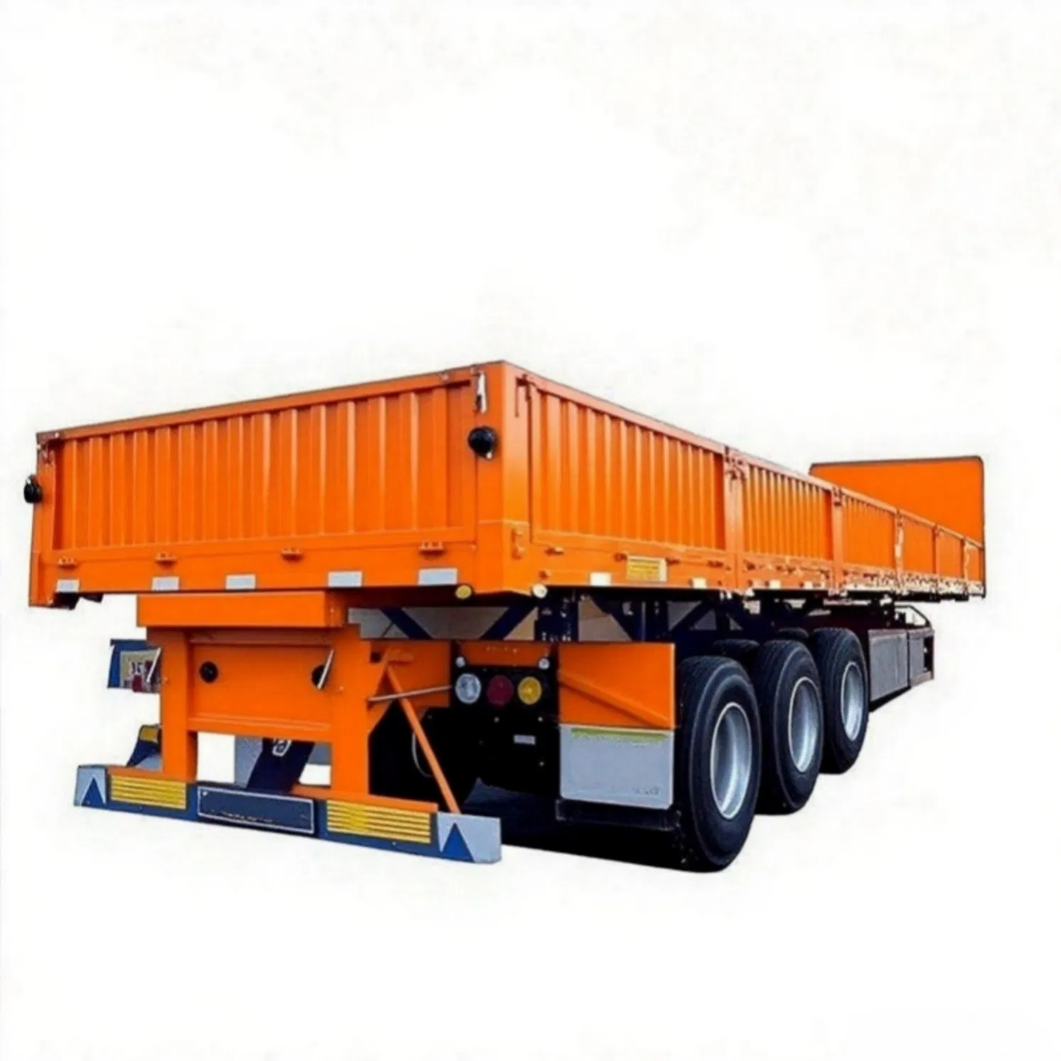 Aerodynamic Smooth Side Grain Hopper Semi Trailer for Fuel Efficiency in Long Distance Hauling