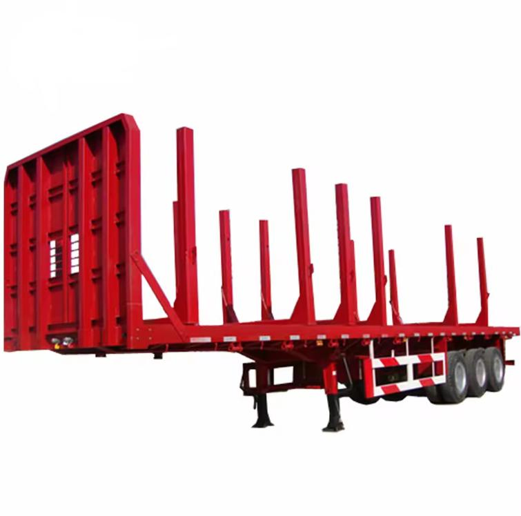 20FT 40FT Flatbed Semi Trailer Logging Wood Timber Semi Trailer