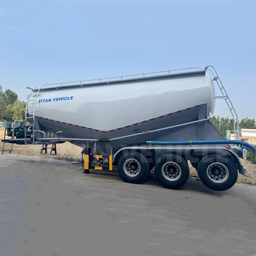 Titan 30/40/50 Ton Bulk Cement Lime Powder Tanker Semi Trailer