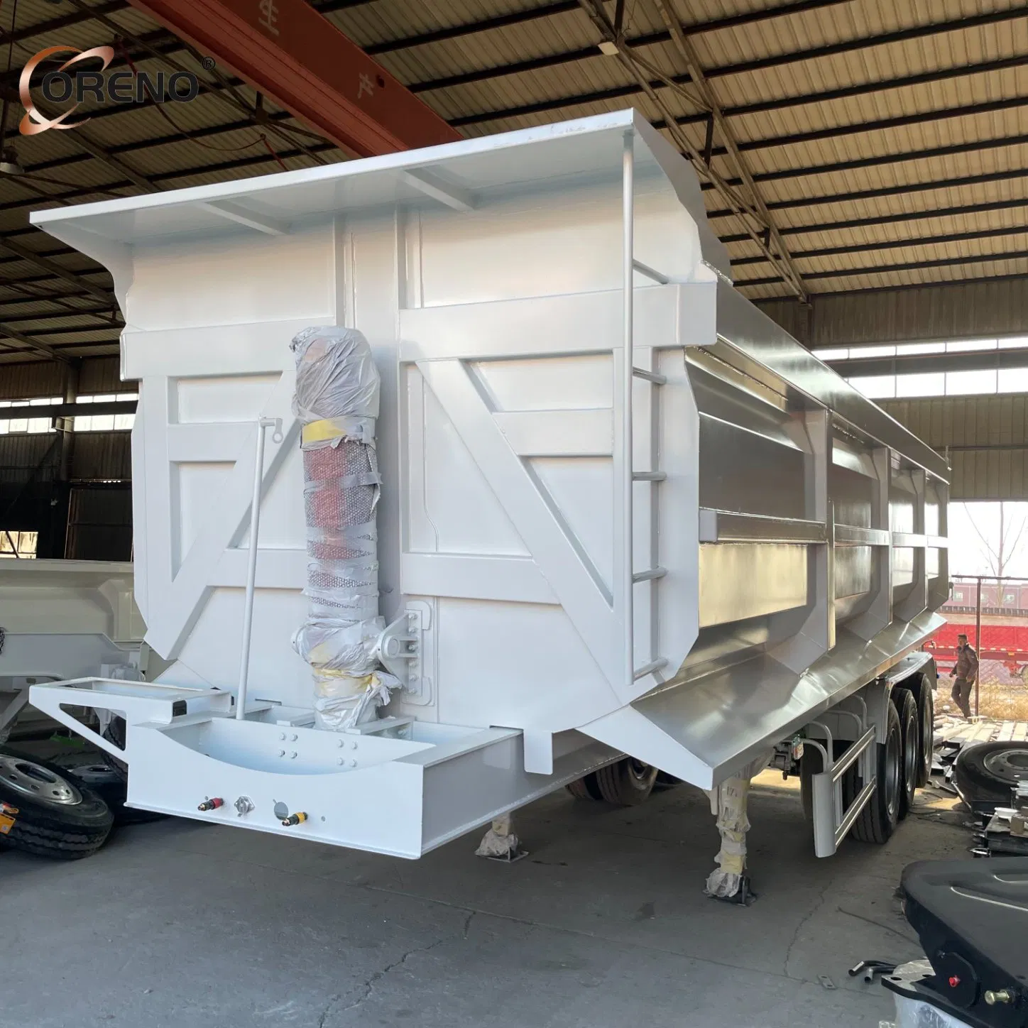 Chinese Factory Steel Side Tripper Dump Trailer Semi-Trailer Design for Hydraulic 4 5 Axles 60-80 Tons Tipper Sand and Cargo