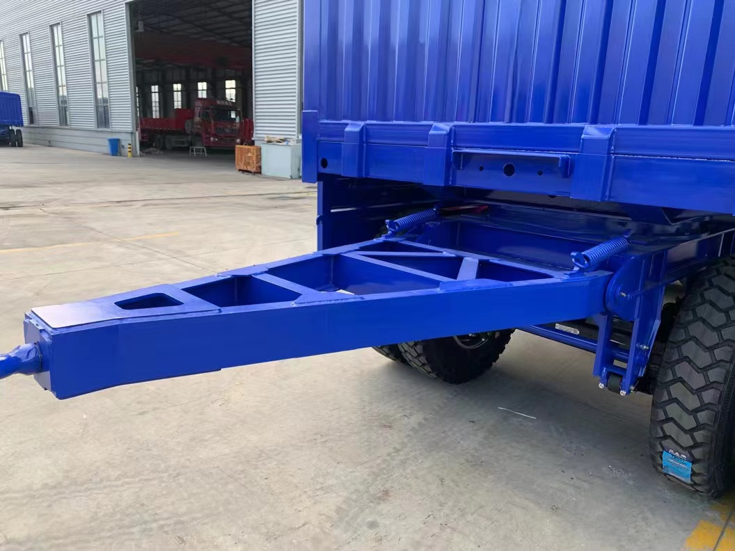 High Quality 3 Axles 4 Axle Draw Bar Fence Trailer 3 Axles Full Trailer Truck Trailer