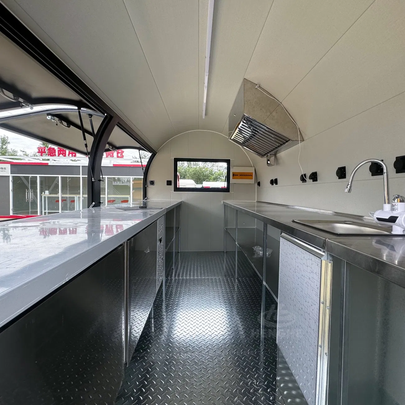 Sandwich Cart Ooni Pizza Oven Stands Food Trailer Truck Event Truck Mobile Drink Cart Pizza Coffee Hot Dog Mobile Fast Food Trailer with Full Kitchen