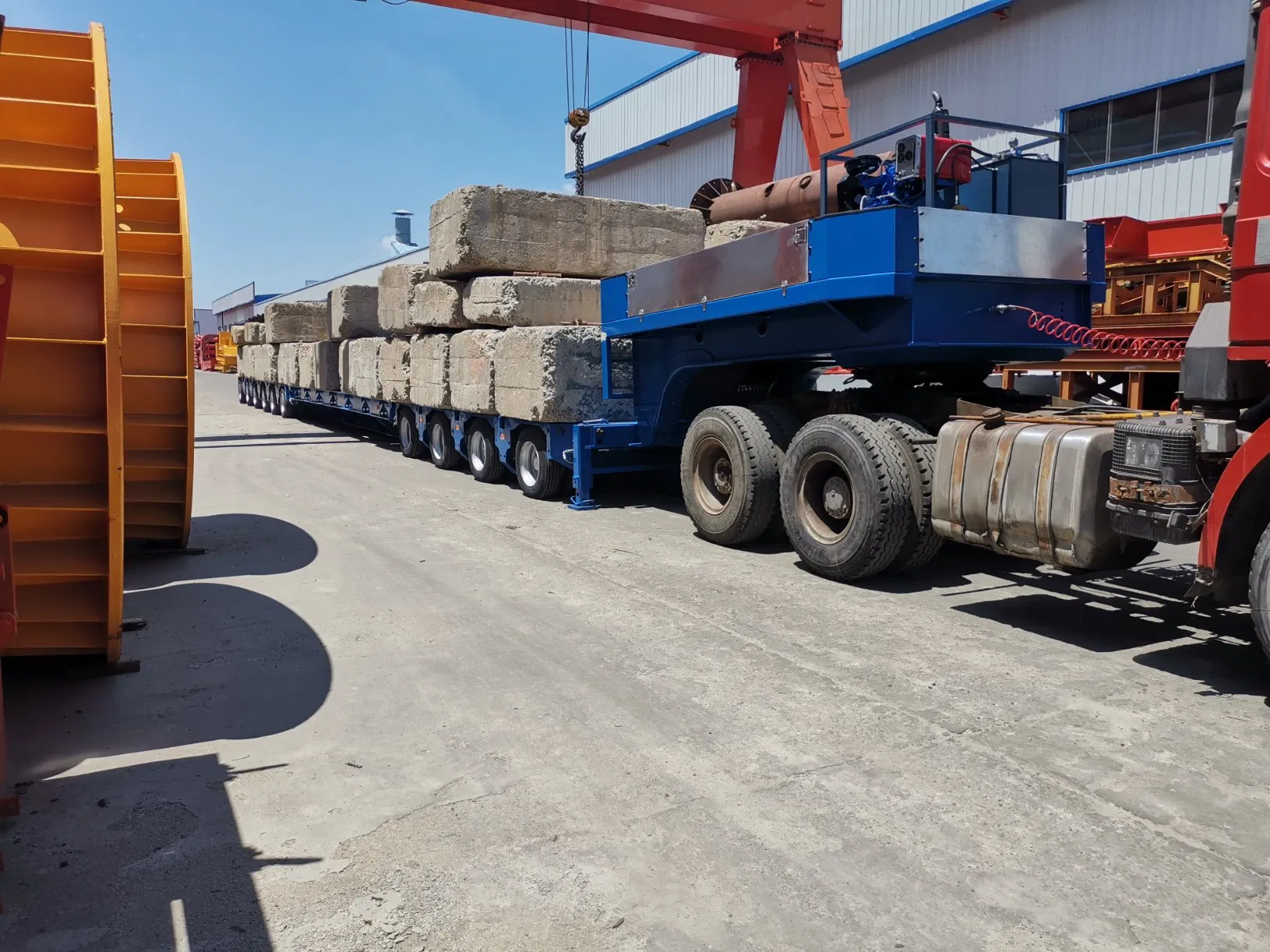 Made in China 300-Ton Hydraulic Steering Hydraulic Axle Automatic Steering Modular Transport Truck 12/16-Axis Heavy Equipment Trailer Nicholas Series Trailer