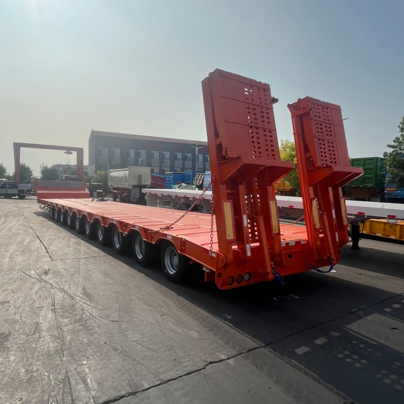 China Heavy Duty 200 Tons Hydraulic Modular Trailer Semi Truck Trailer Lowbed Semi Trailer Customised Special Vehicles for Sale