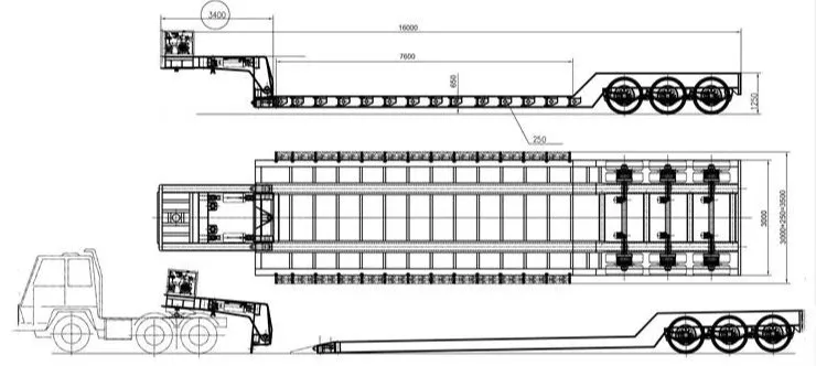 3 Axle Removable Gooseneck