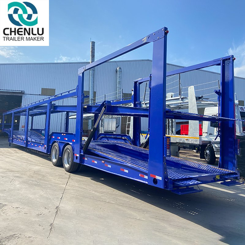 2 Axle European Standard Car Transport Trailer 8 Car Transport Semi-Trailer 3 Axle Car Carrier Trailer