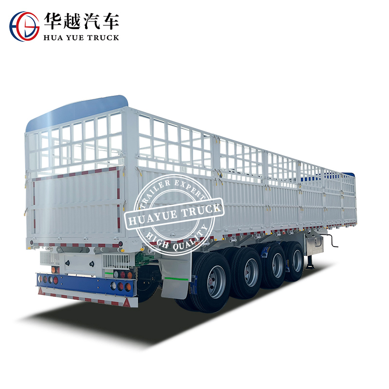 Huayue 12.5m 32tons Warehouse Stake Fence Container Semi Trailer