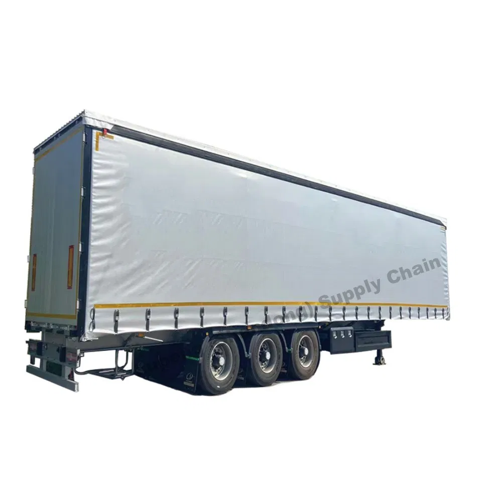130 Ton Dry Van Trailer Tarpaulin Side Curtain Box Semi-Trailer