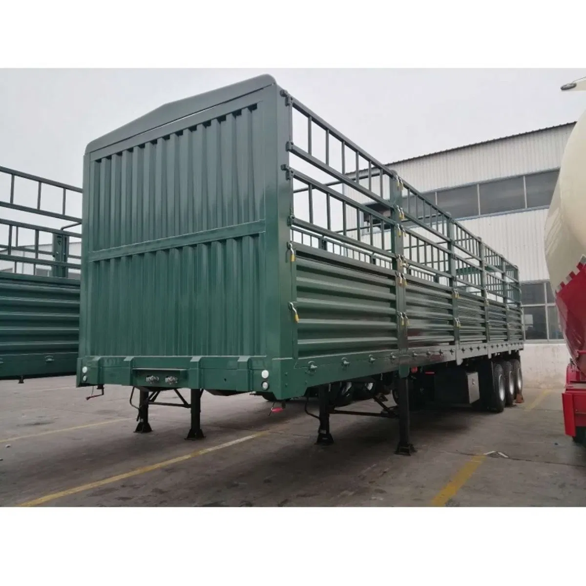 Cheap Price 40 50 Ton Fence Cargo Trailer 3 Axle Stake Fence Semi Trailer From China for Sale