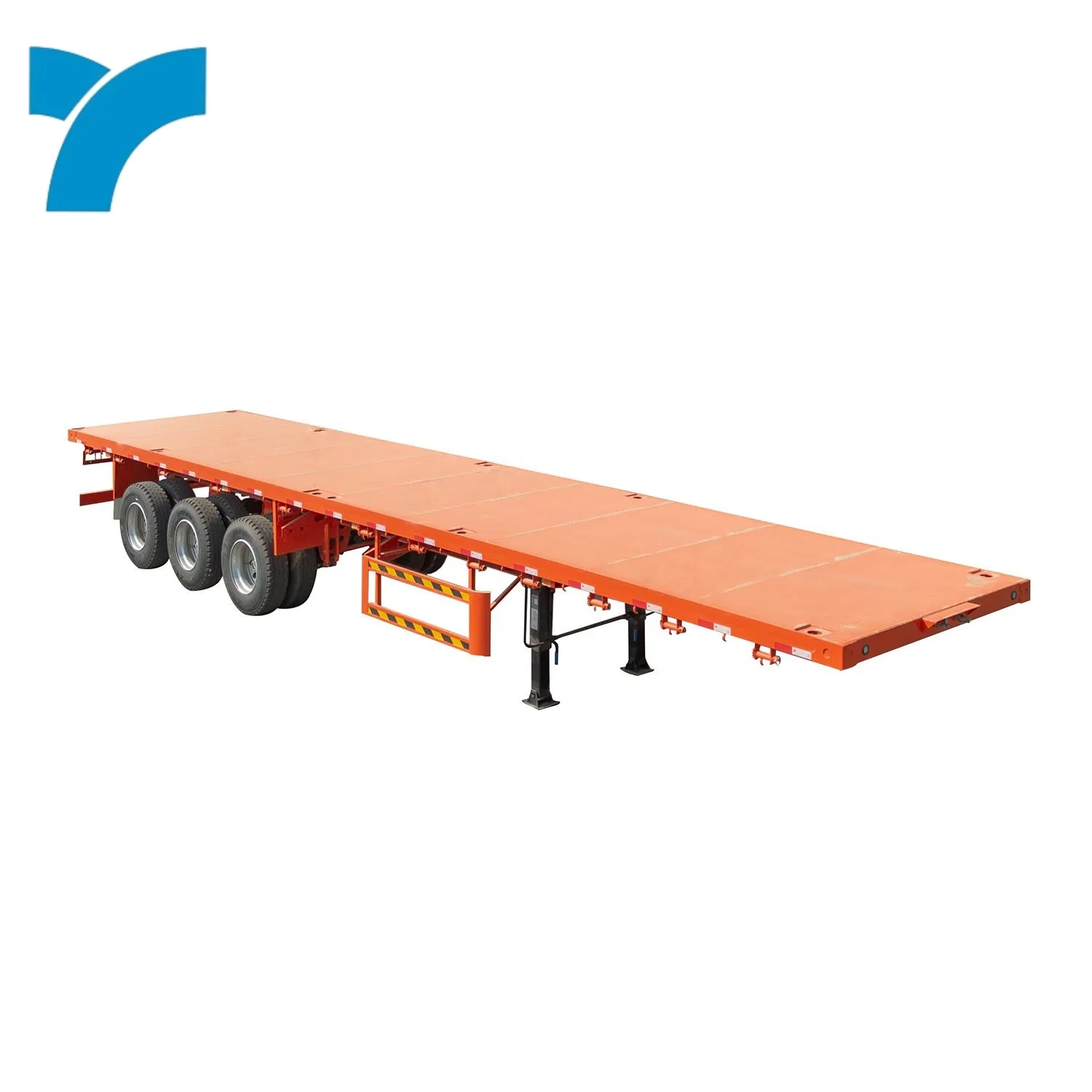 4 Axle 45FT Flatbed Semi Trailer Container Trailer Cargo Trailer Lowbed Flat Bed Semi Trailer