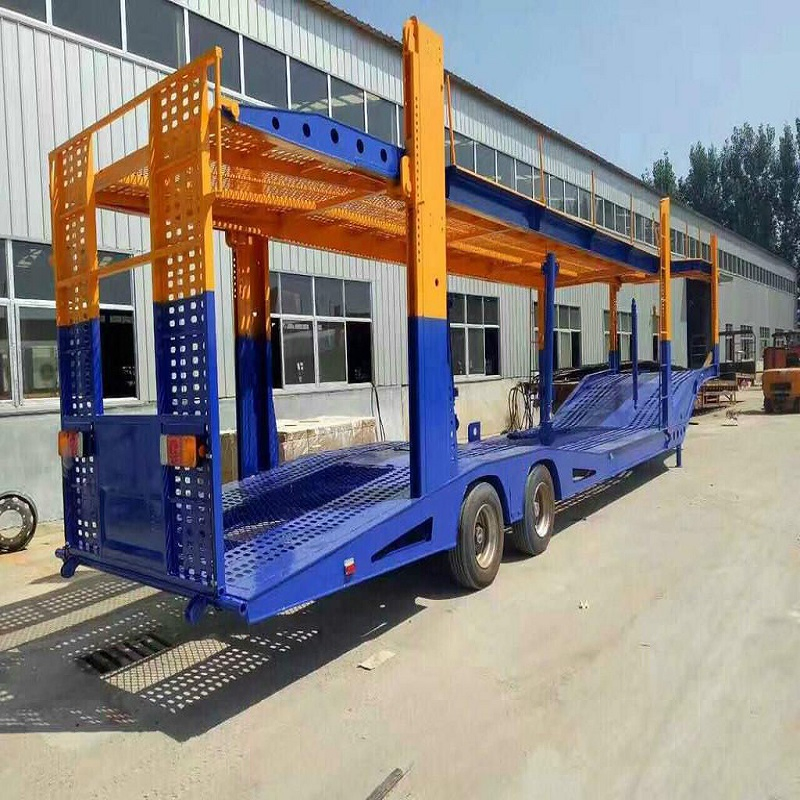 High Quality 2/3axles Industrial Double Deck Hydraulic Lifting SUV Car Carrier Transport Utility Trailer Hualer 3/6/8/10 Cars Transport Semi Trailer for Sale