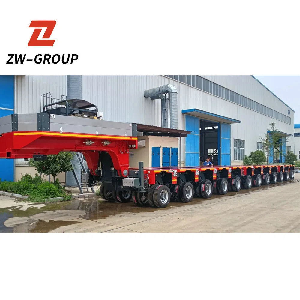 Heavy Duty 150t-300t Multi Hydraulic Axis Low Bed Semi Modular Trailer Lowbed Semi Trailer
