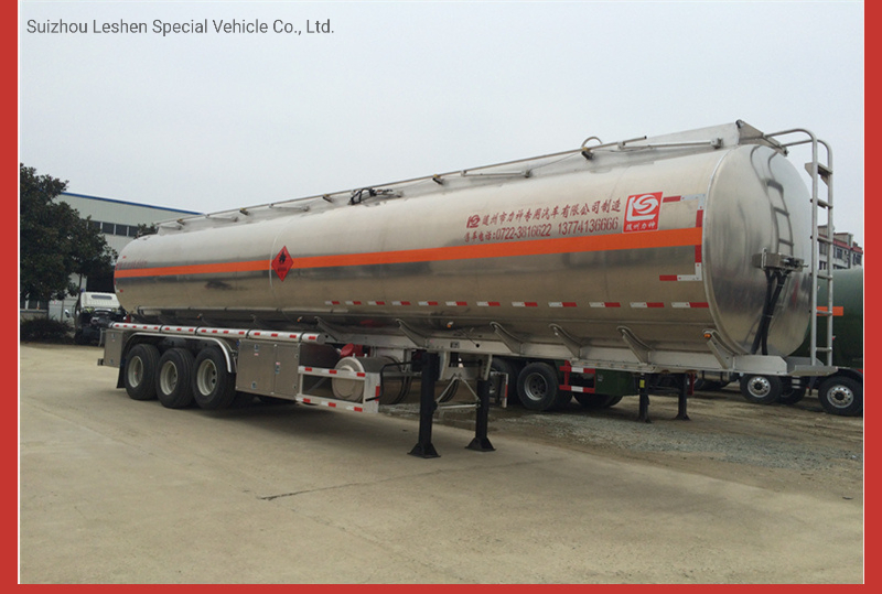 SLS9408 Tri-Axle Aluminum Tank Truck Trailer 40, 000L