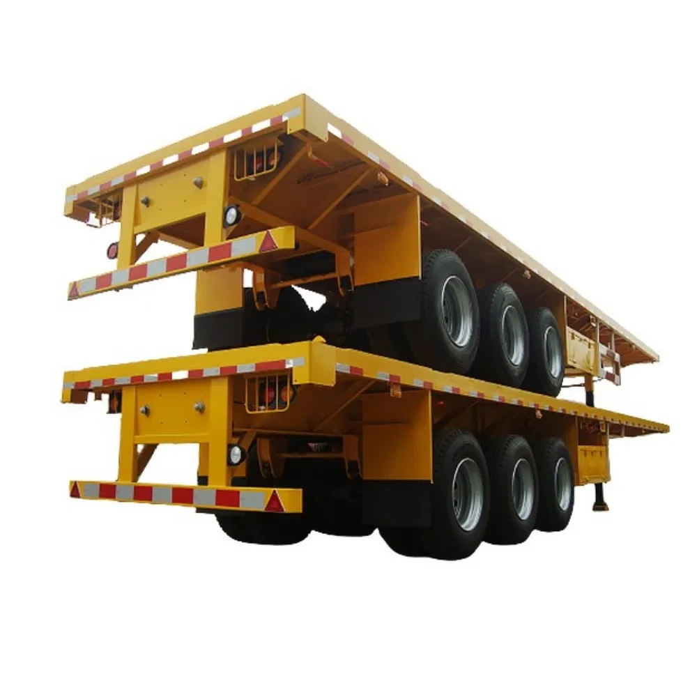 Factory Price 2axles 3 Axles Extendable 40FT Flatbed Semi Trailer with 70tons Capacity Semi Trailer