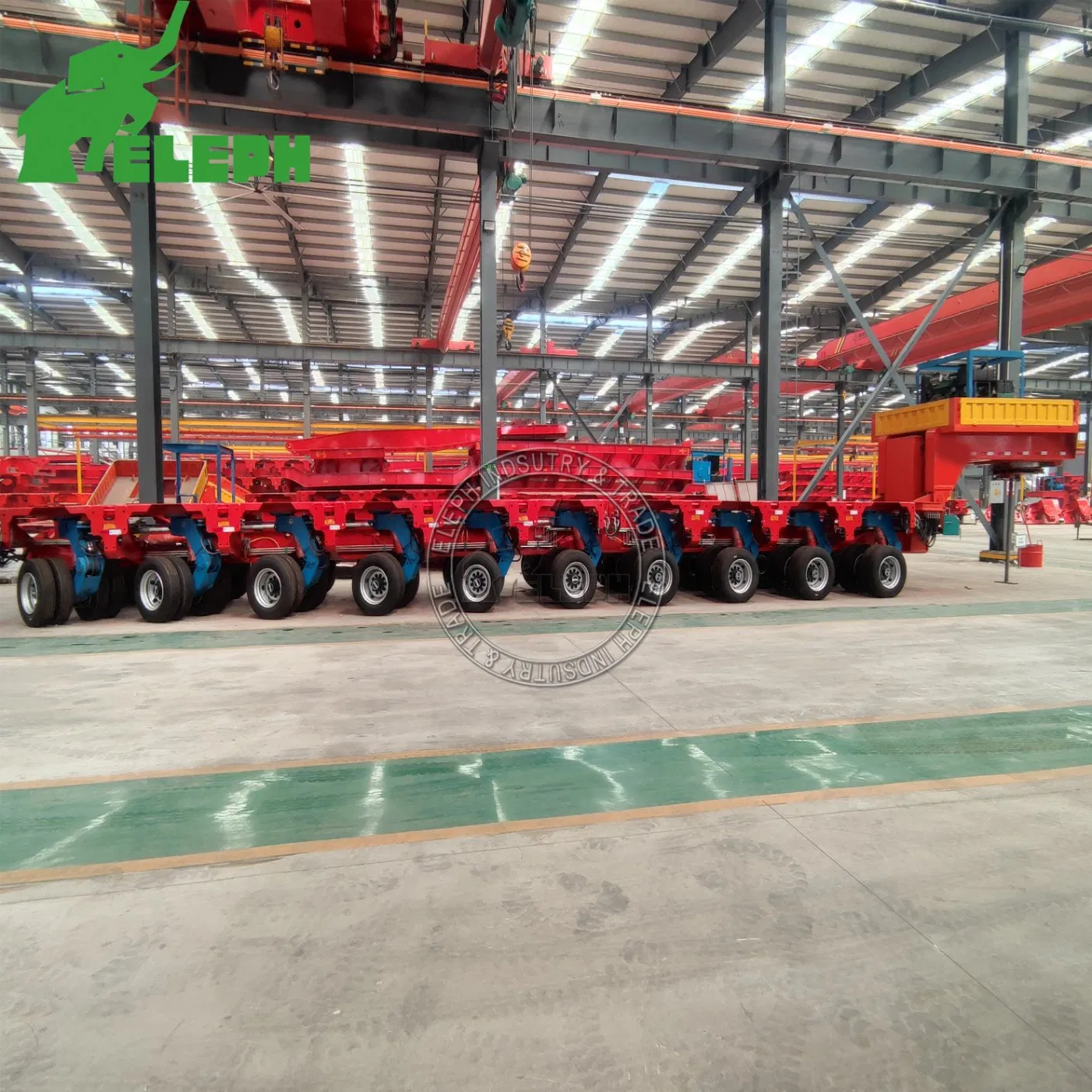 200-300tons Heavy Duty Lowbed Multi Axle Hydraulic Modular Trailer for Sale