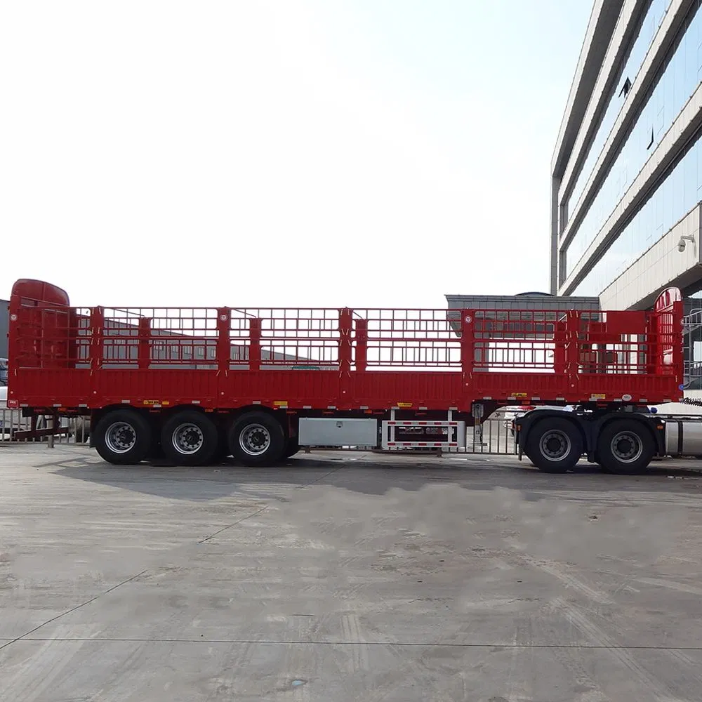 30 Ton 30 Feet Semi Livestock Trailers Reforniced Chassis Classic Gooseneck Livestock Trailers Livestock Trailer Manufacture in China