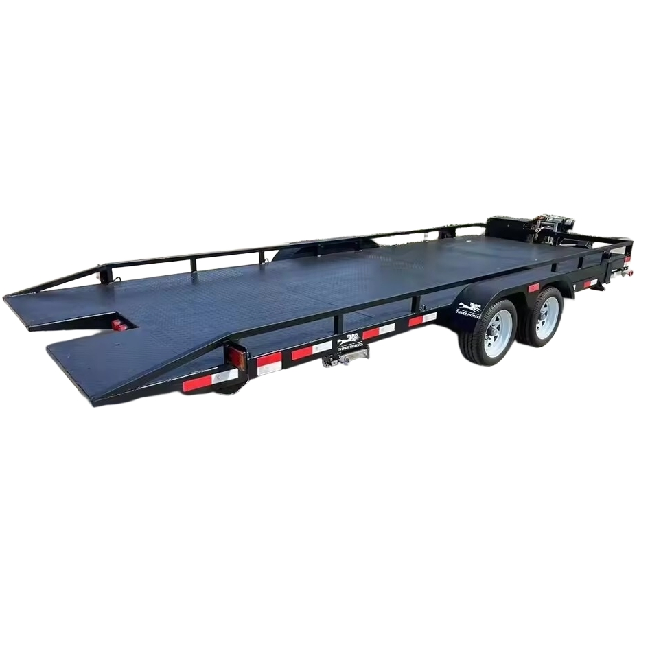 Top Durable 16 Foot Aluminum Tilt Deck Car Trailer High Performance 8X10 Car Hauler