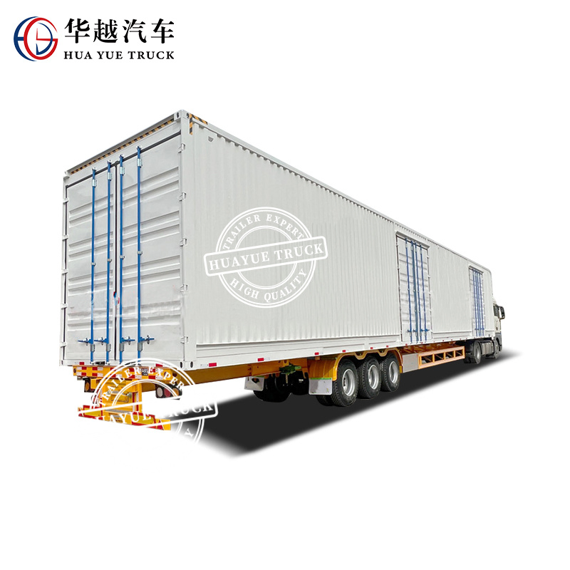 3 Axle 40FT Curtain Side Trailer Curtainsider Dry Van Box Trailer Sliding Curtain Tarpaulin Semi Trailer