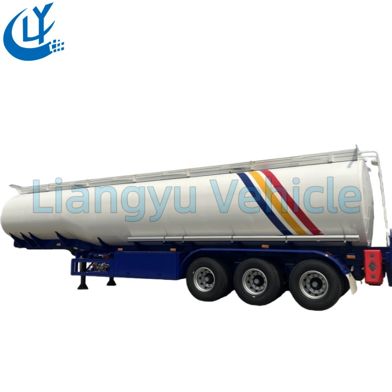 Steel/Aluminum 5/6 Compartments Oil/Fuel Tanker Semi Truck Trailer for 45cbm/ 42cbm/35cbm Gas/Diesel Transport with Pump