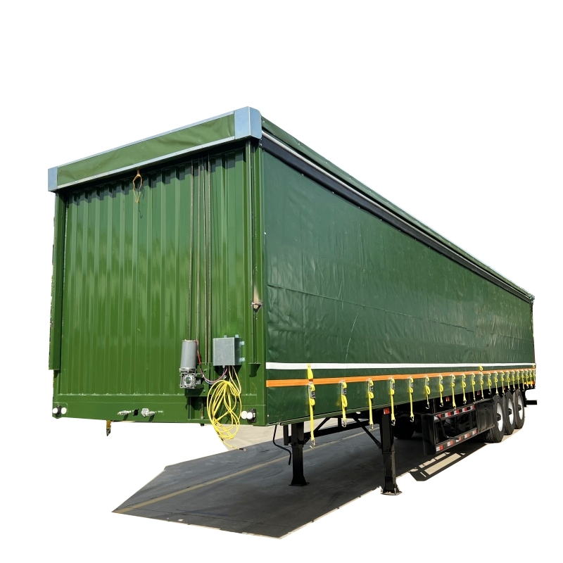 Manufacture BPW Axle 3 Tarparlin Van Truck Dry Cargo Carrier Semi Trailer