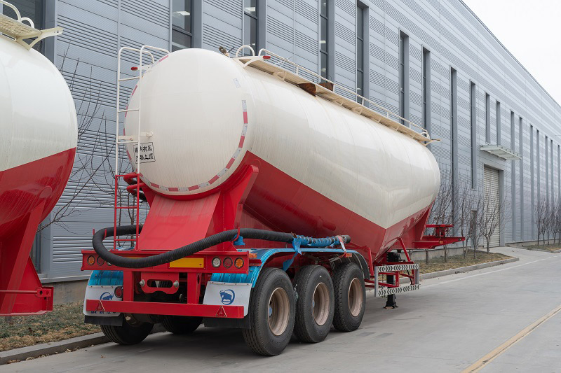 Vehicle Master 3 Axles 70 Ton 40cbm 60 Cbm Bulk Cement Tank Tanker Truck Semi Trailer