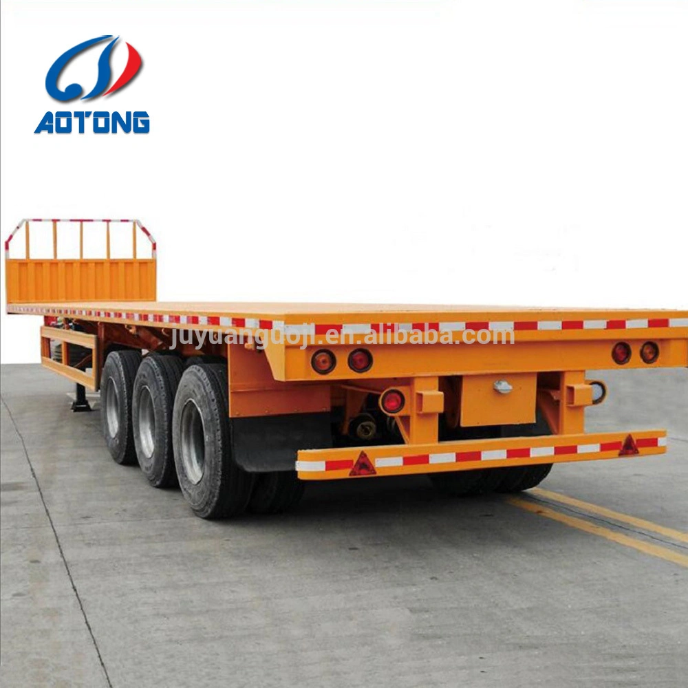 Timber Logging Transport Platform Logtruck with Side Posts Pipes Semi Trailer
