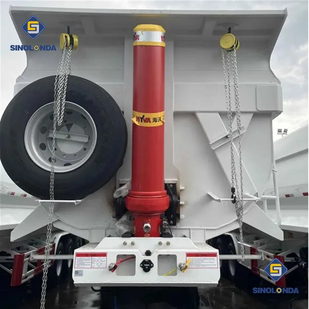 3 Axles 4 Axles 60ton 80 Tons Hydraulic Side Box Tipper Dumper Dump Semi Truck Trailer for Nigeria