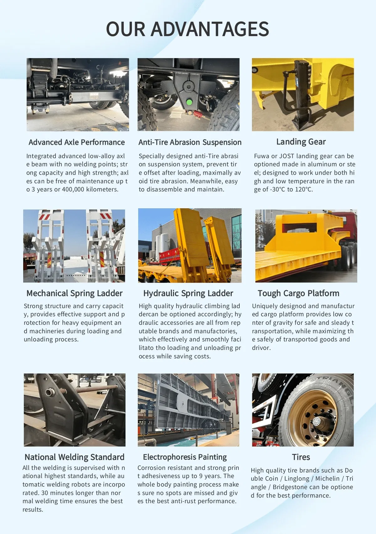 Trailer Specifications