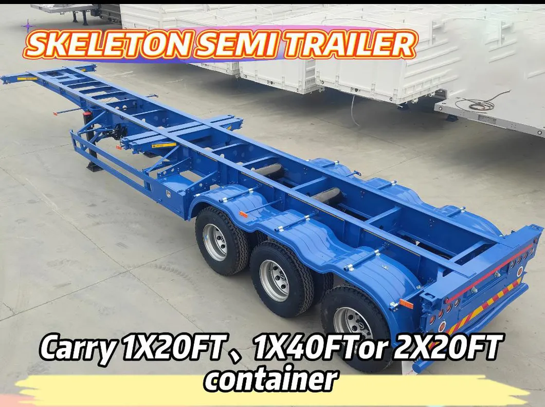 Skeleton Semi Trailer View 1