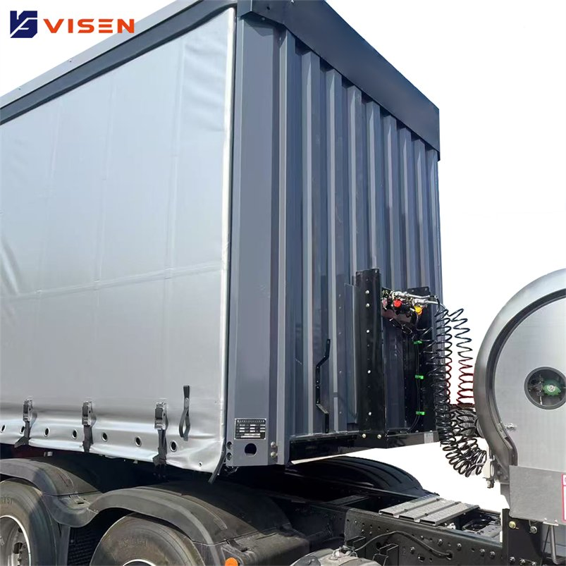 Wide Loading Aperture Optimal Space Utilization Side Curtain Semi Trailer