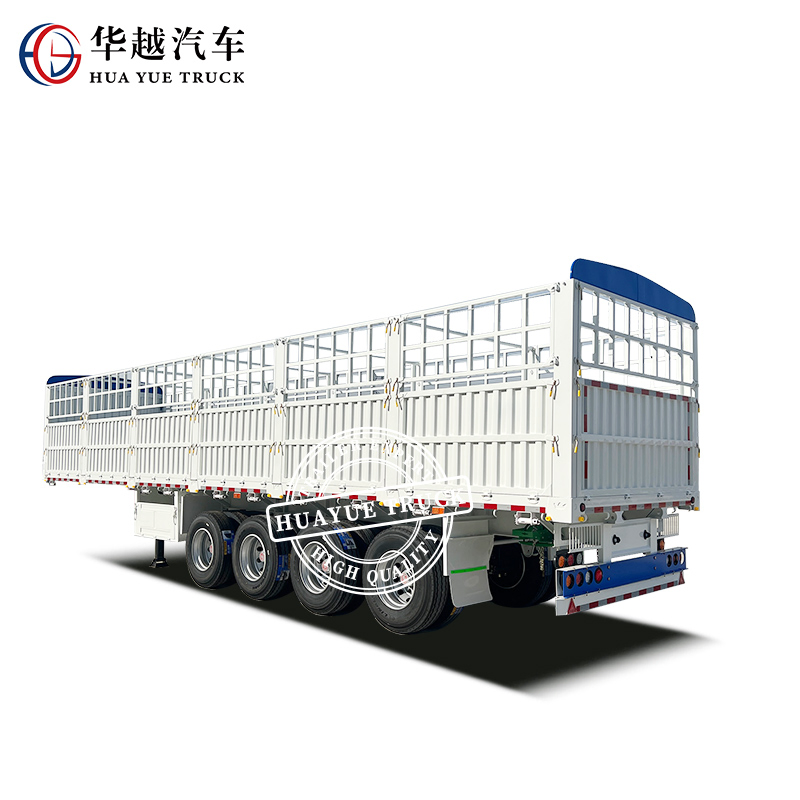 Huayue 12.5m 32tons Warehouse Stake Fence Container Semi Trailer