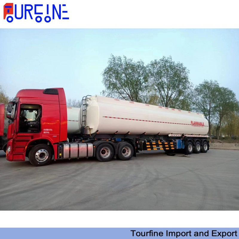 Congo (Republic of Congo) Burkina Faso Sierra Leone Zambia 3 Axle 35000L 40000L 45000L Loading Diesel Fuel and Crude Oil Fuel Oil Tanker Semi Trailer