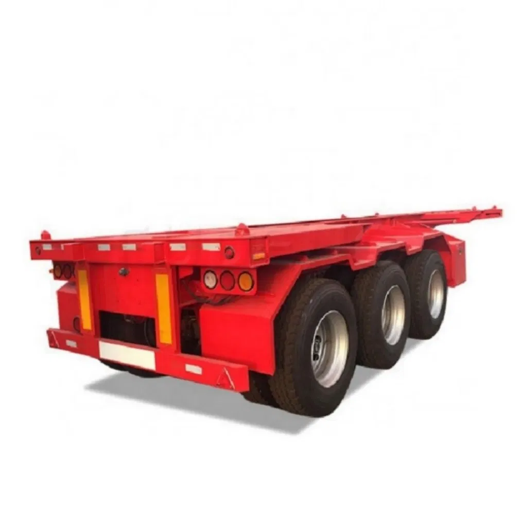 Popular Semitrailer Skeleton Semi Truck Trailer 3 Axle Cargo Trailer
