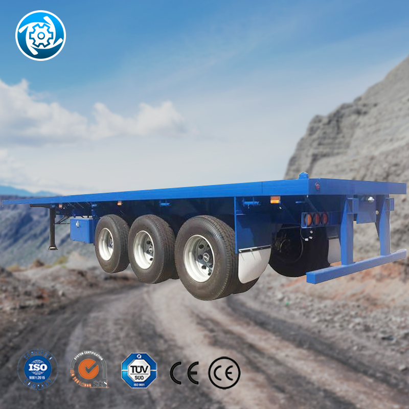 Heavy-Duty Double Drop Semi Trailer for 50 Ton Loads