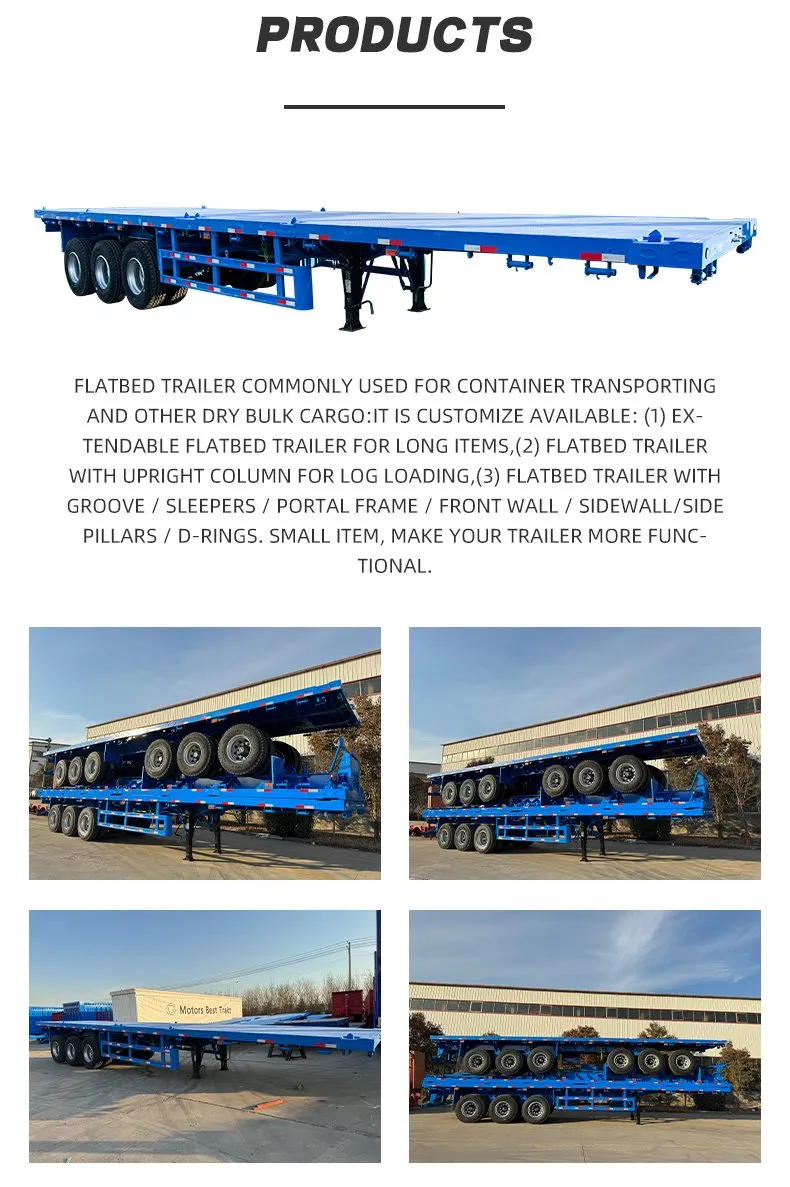 Flatbed Semi Trailer View 2