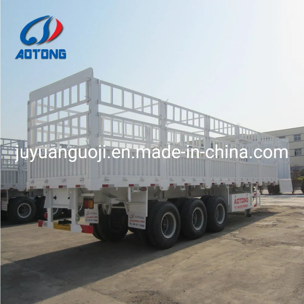 Fence/Livestock Transport Semi Trailer Bulk Cargo Carrier Semi Truck Trailers