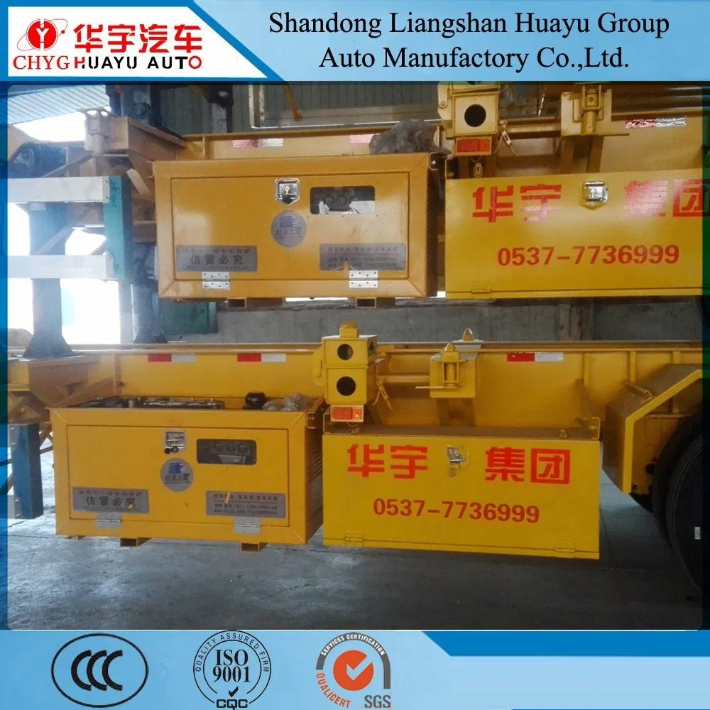 3 Axle 40FT Refrigerated Container Transport Chassis/Skeleton Semi Trailer with Diesel Generator