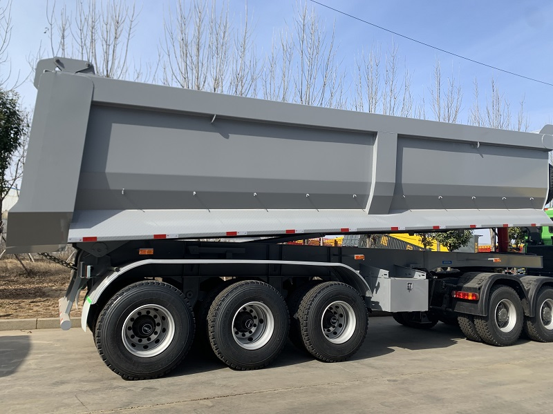 Vehicle Master 3 Axles 60-100tons 45cbm Rear Dumper Trailer Dump Tipper Semi Trailer