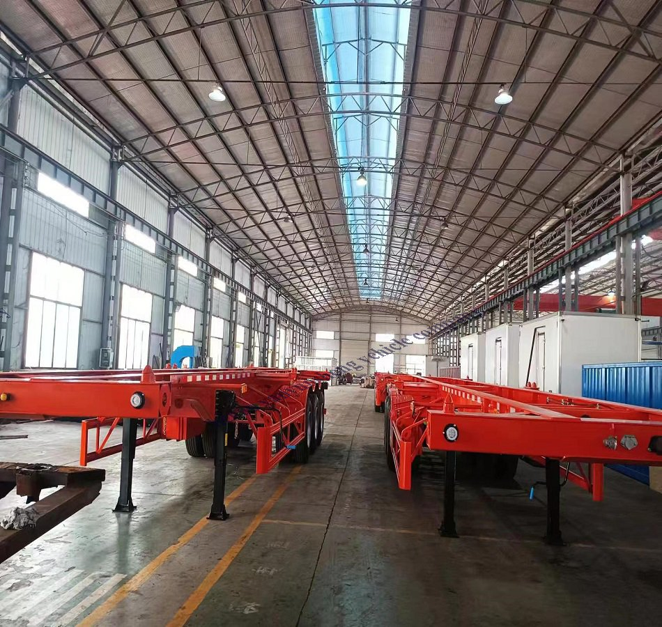 40feet Port Skeleton/Skeletal Container Semitrailer Popular in Vietnam