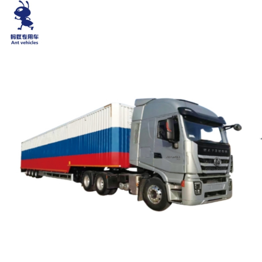 HOWO Sinotruk 4× 2 220HP Factory Directly Sale Freezer Refrigerated Carrier 45-50m3 Food Refrigerated Van Truck Semi Trailer