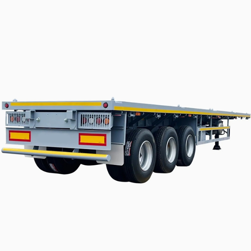 Factory Supply ECE/Ottc Approved Container Semi Trailer Flatbed Semi Trailer Full Range 30/50/60/80100 Tons &amp; 2/3/4/5 Axles Configurations Available
