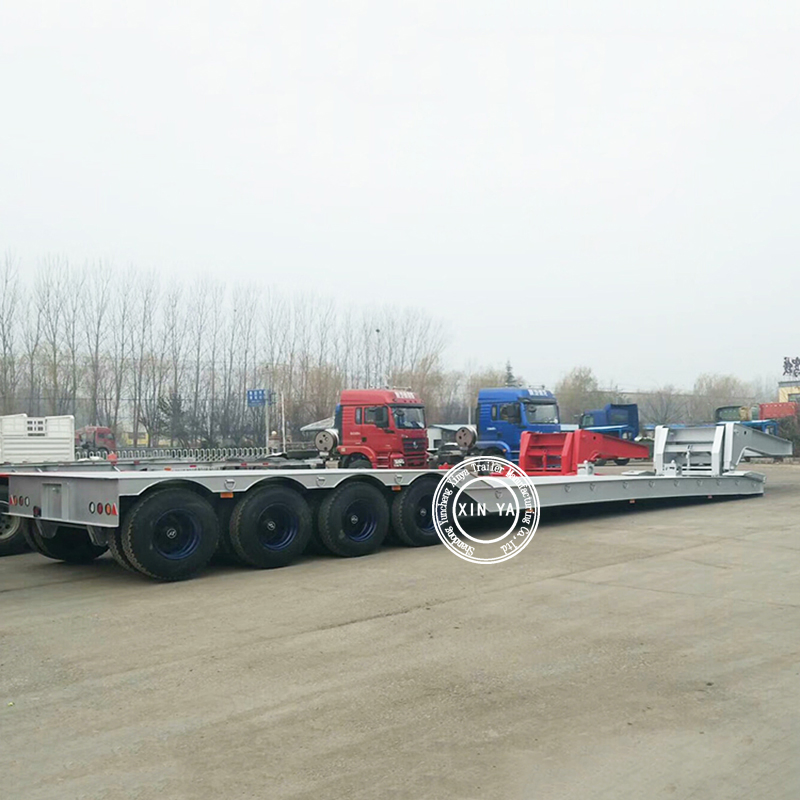 4 Axle Double Side Wall Drop Hydraulic 100 Ton Semi-Trailers