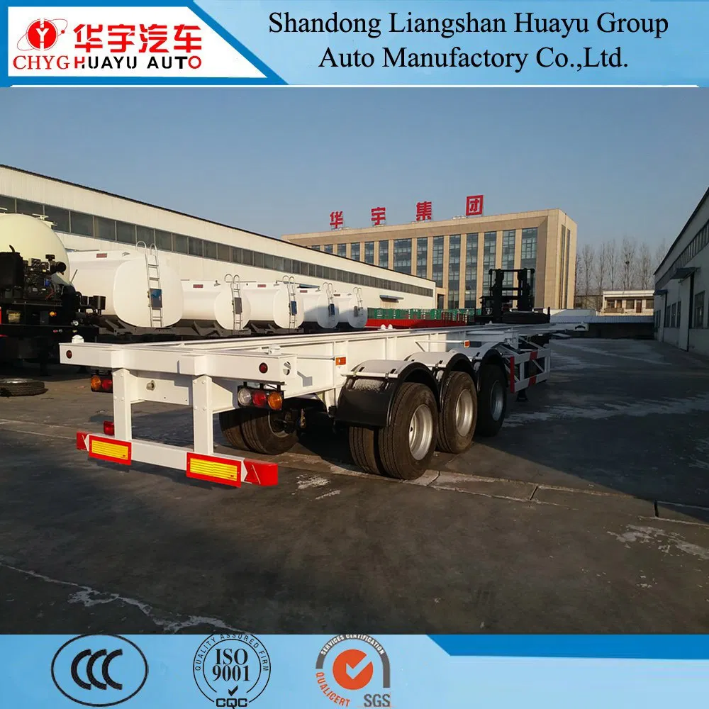 2axle/3axle/4axle 10FT/20FT/40FT/45FT Container Transport Skeleton/Skeletal Chassis Semi Trailer