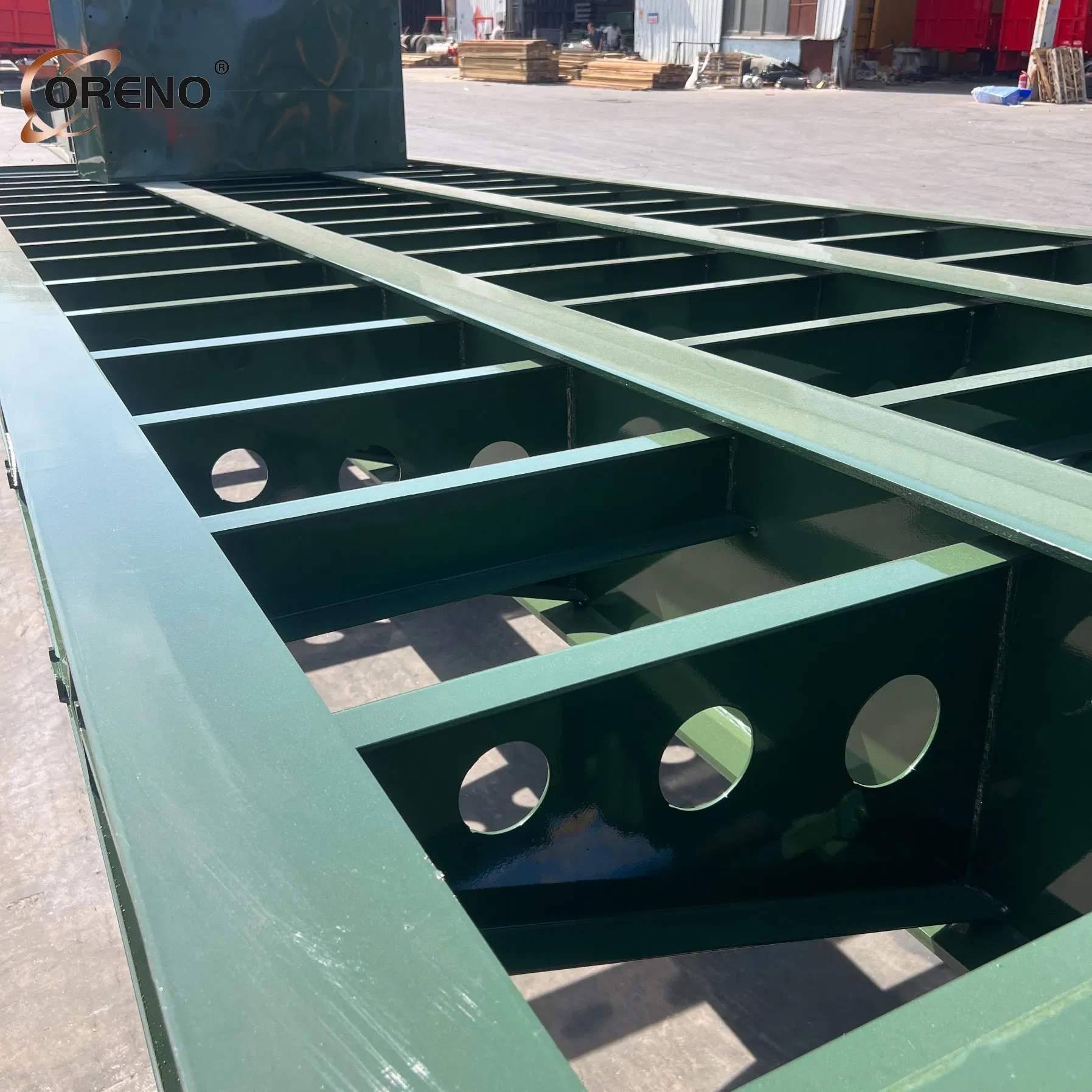 Manufacturer 2axle/3axle/4axle 10FT/20FT/40FT/45FT Container Cargo Transport 3/4 Axles Customized Skeleton Chassis Semi Trailer