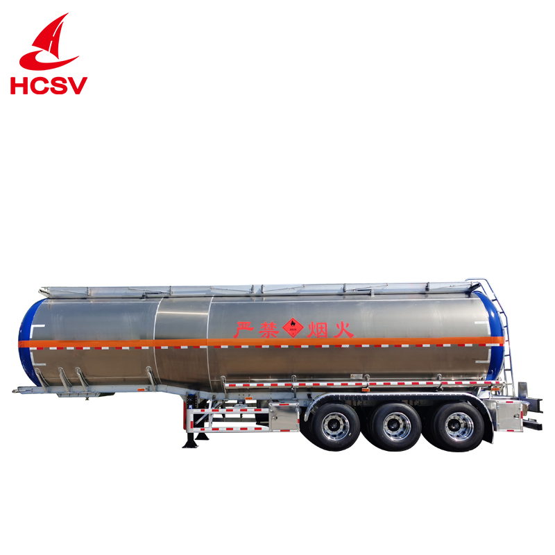 2025 High Quality New Tanker Semi-Trailer 3 Axles Aluminum Alloy Diesel Gasoline Transportation Tank Semi-Trailer